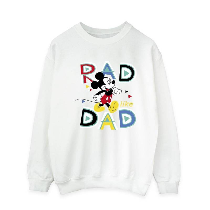 Mickey Mouse Rad Dad Sweatshirt Herren Weiss XXL von Disney