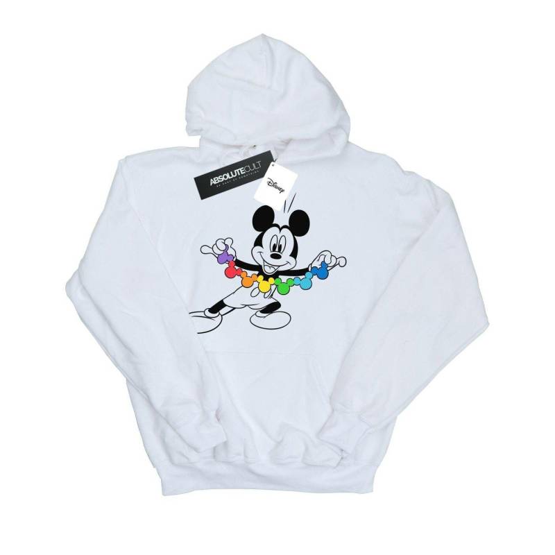 Mickey Mouse Rainbow Chain Kapuzenpullover Jungen Weiss 128 von Disney