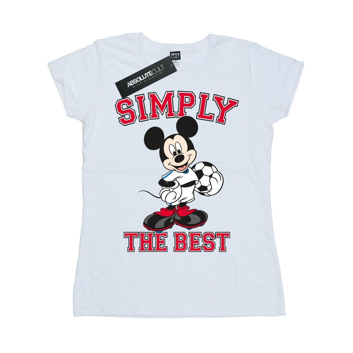 Mickey Mouse Simply The Best Tshirt Damen Weiss M von Disney