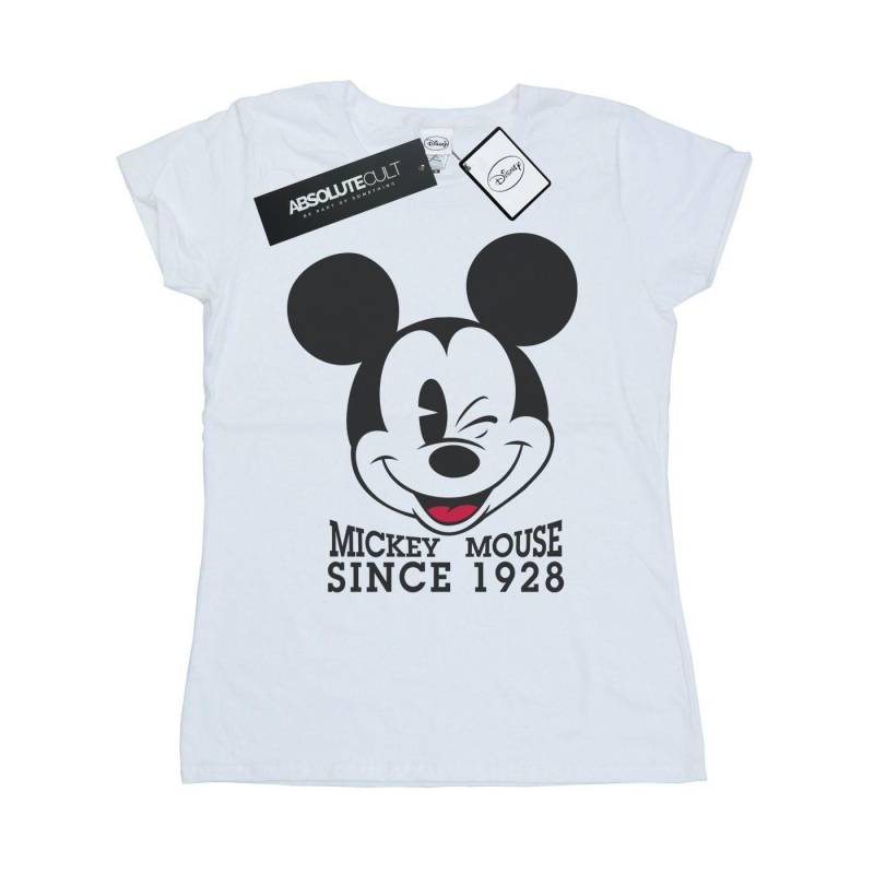 Mickey Mouse Since 1928 Tshirt Damen Weiss S von Disney