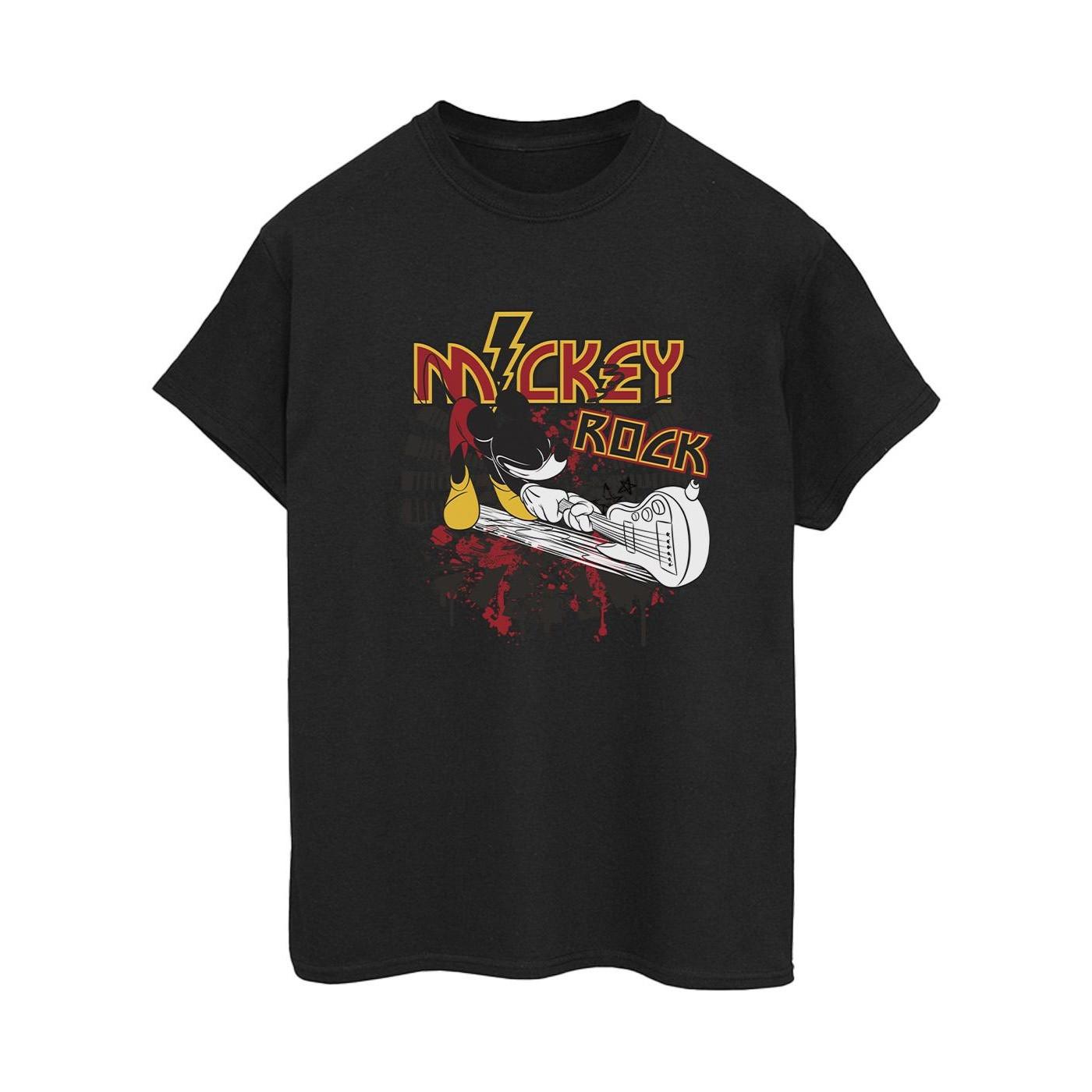 Mickey Mouse Smash Guitar Rock Tshirt Damen Schwarz 4XL von Disney