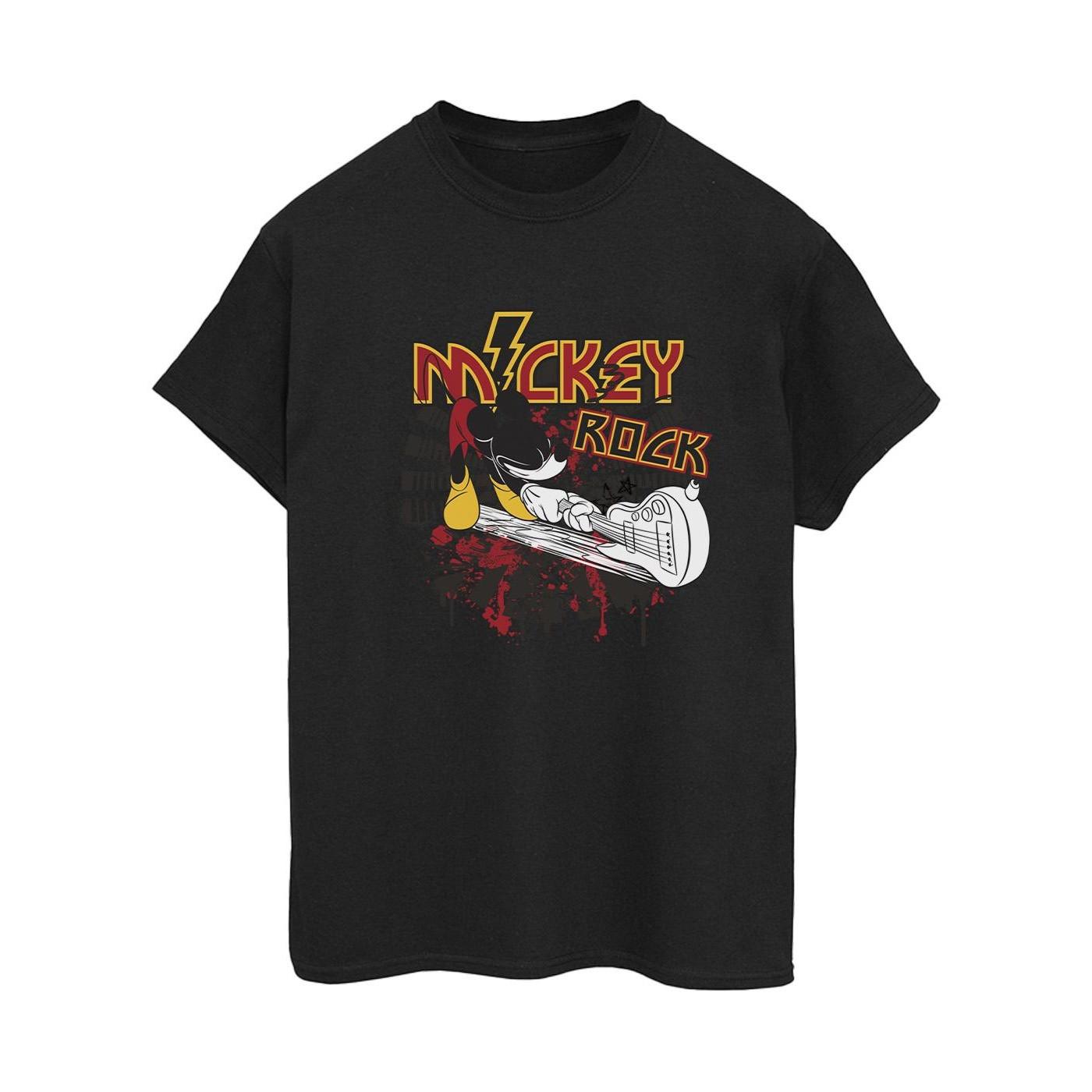 Mickey Mouse Smash Guitar Rock Tshirt Damen Schwarz M von Disney