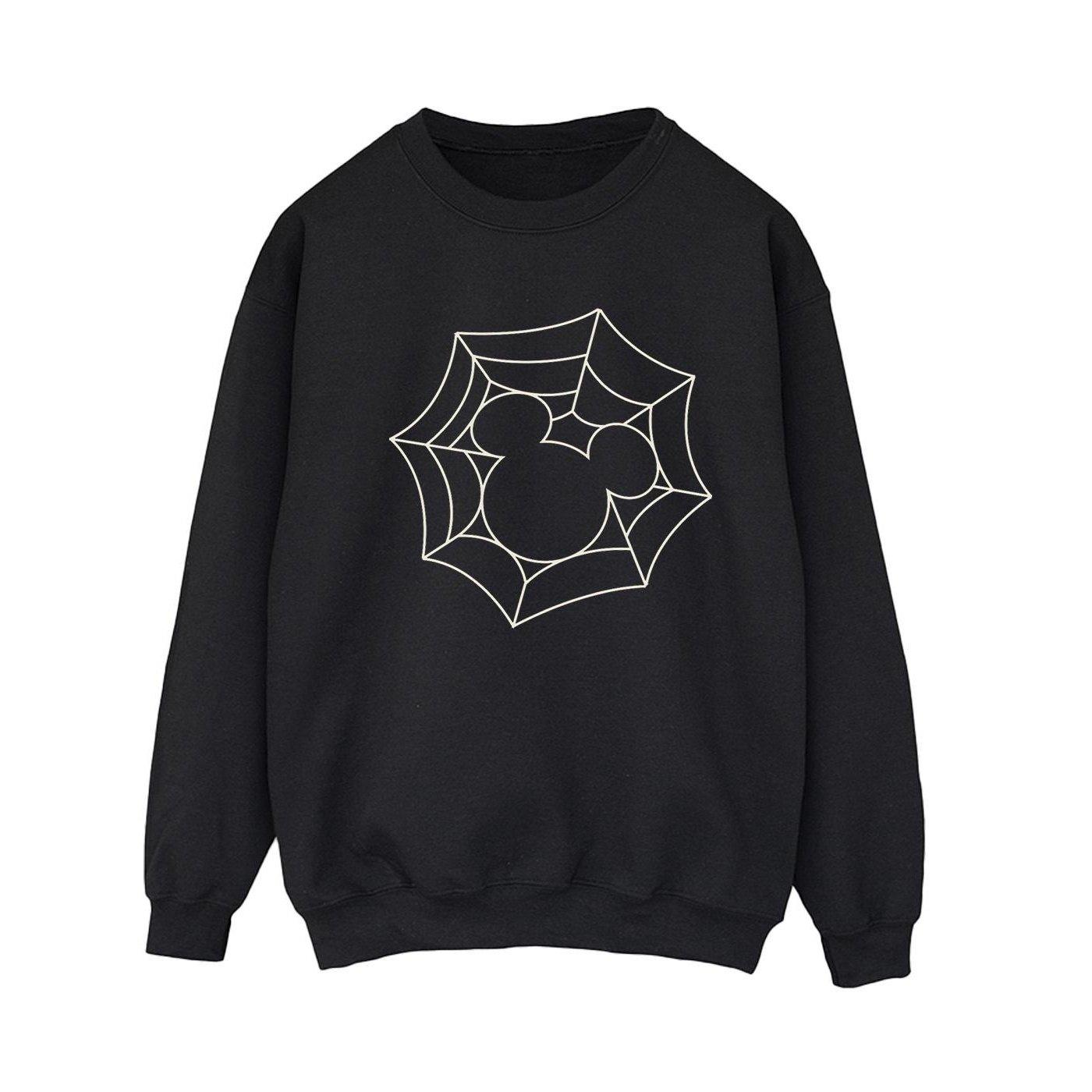 Mickey Mouse Spider Web Sweatshirt Damen Schwarz M von Disney