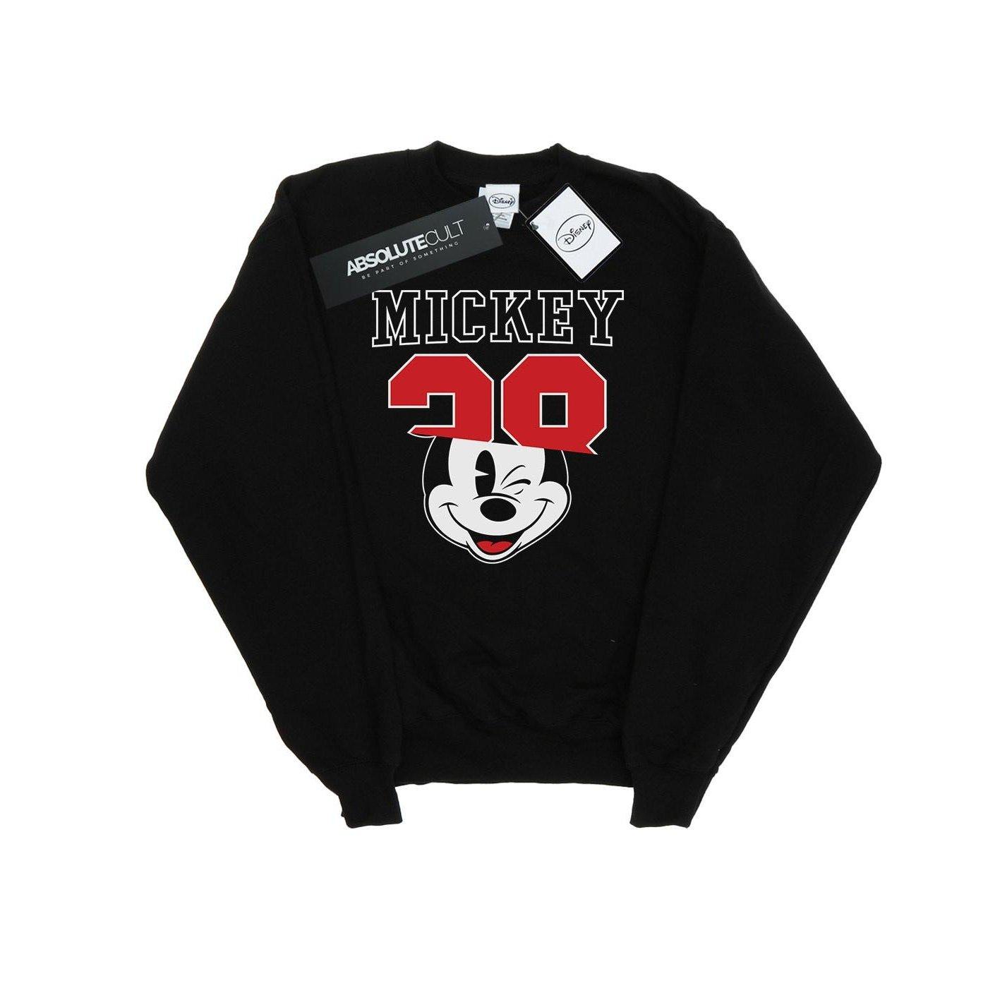 Mickey Mouse Split 28 Sweatshirt Mädchen Schwarz 128 von Disney