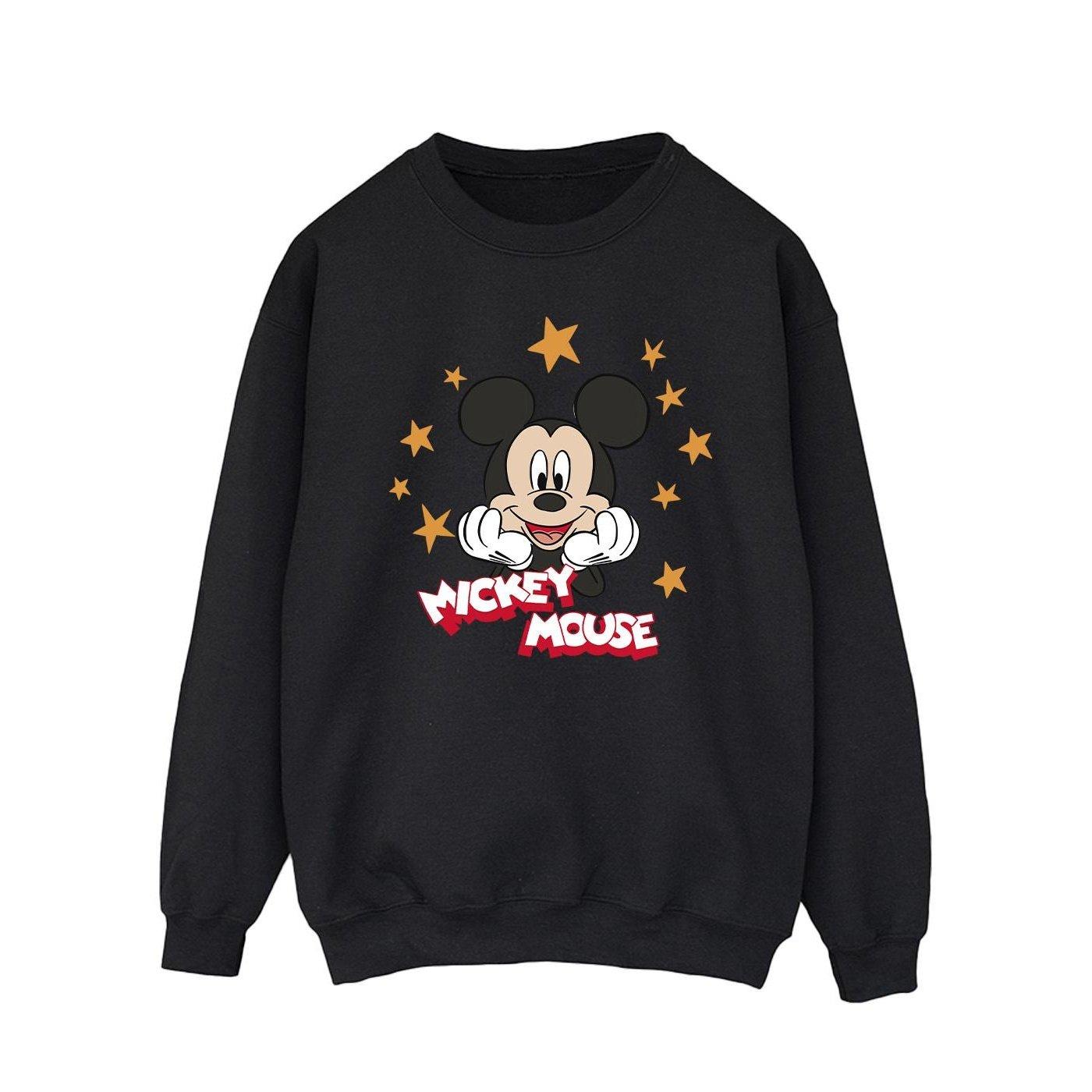 Mickey Mouse Stars Sweatshirt Herren Schwarz M von Disney