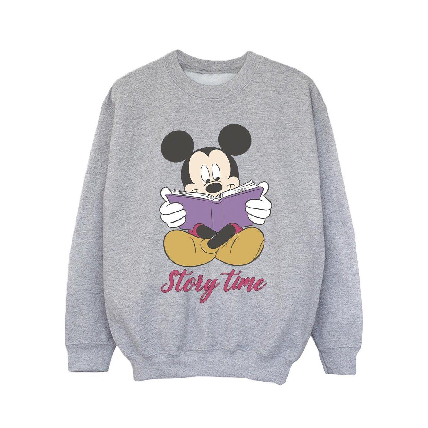 Mickey Mouse Story Time Sweatshirt Mädchen Grau 140/146 von Disney