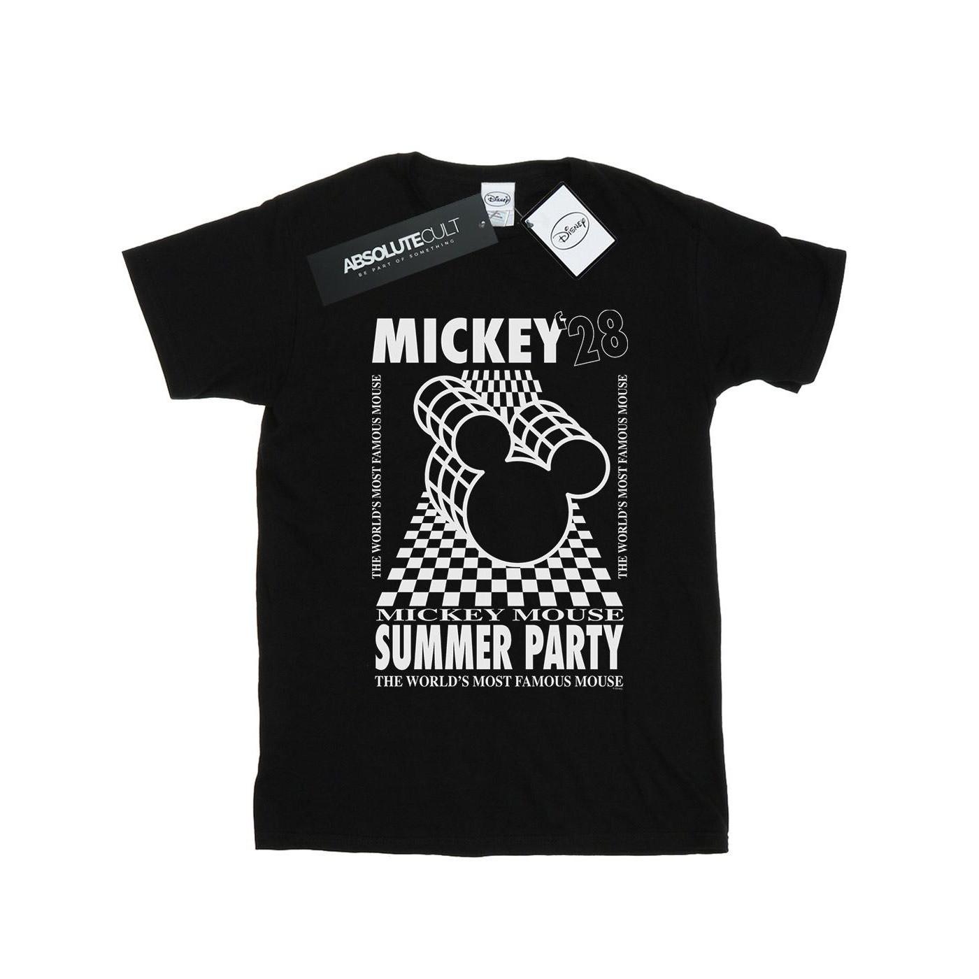 Mickey Mouse Summer Party Tshirt Damen Schwarz XL von Disney