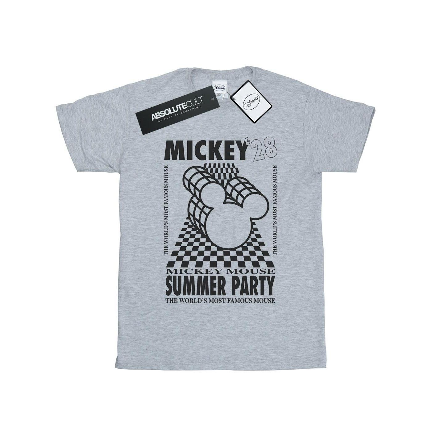 Mickey Mouse Summer Party Tshirt Herren Grau XL von Disney