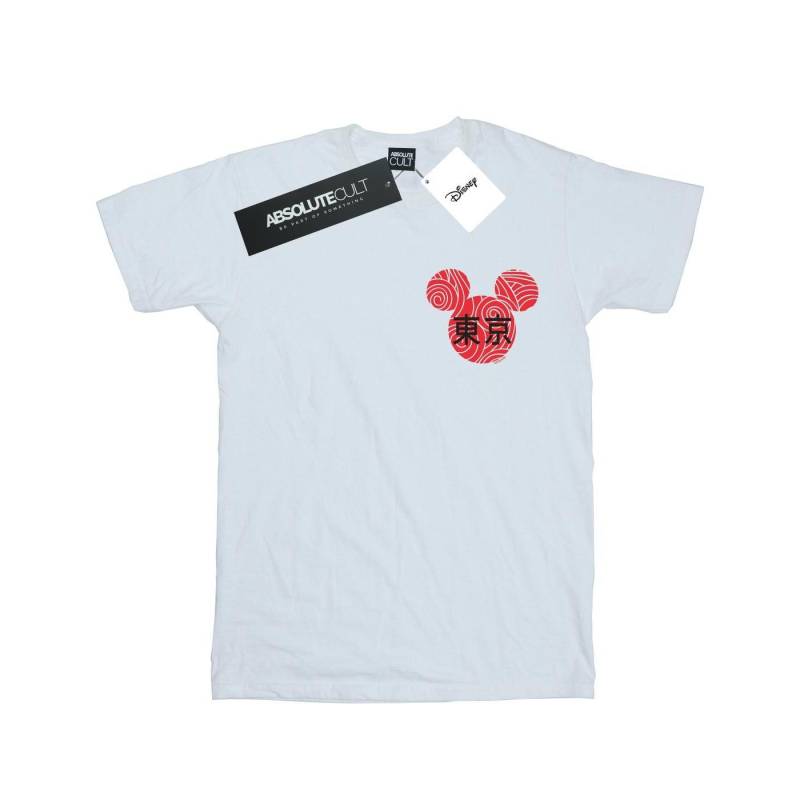 Mickey Mouse Symbol Tshirt Mädchen Weiss 128 von Disney