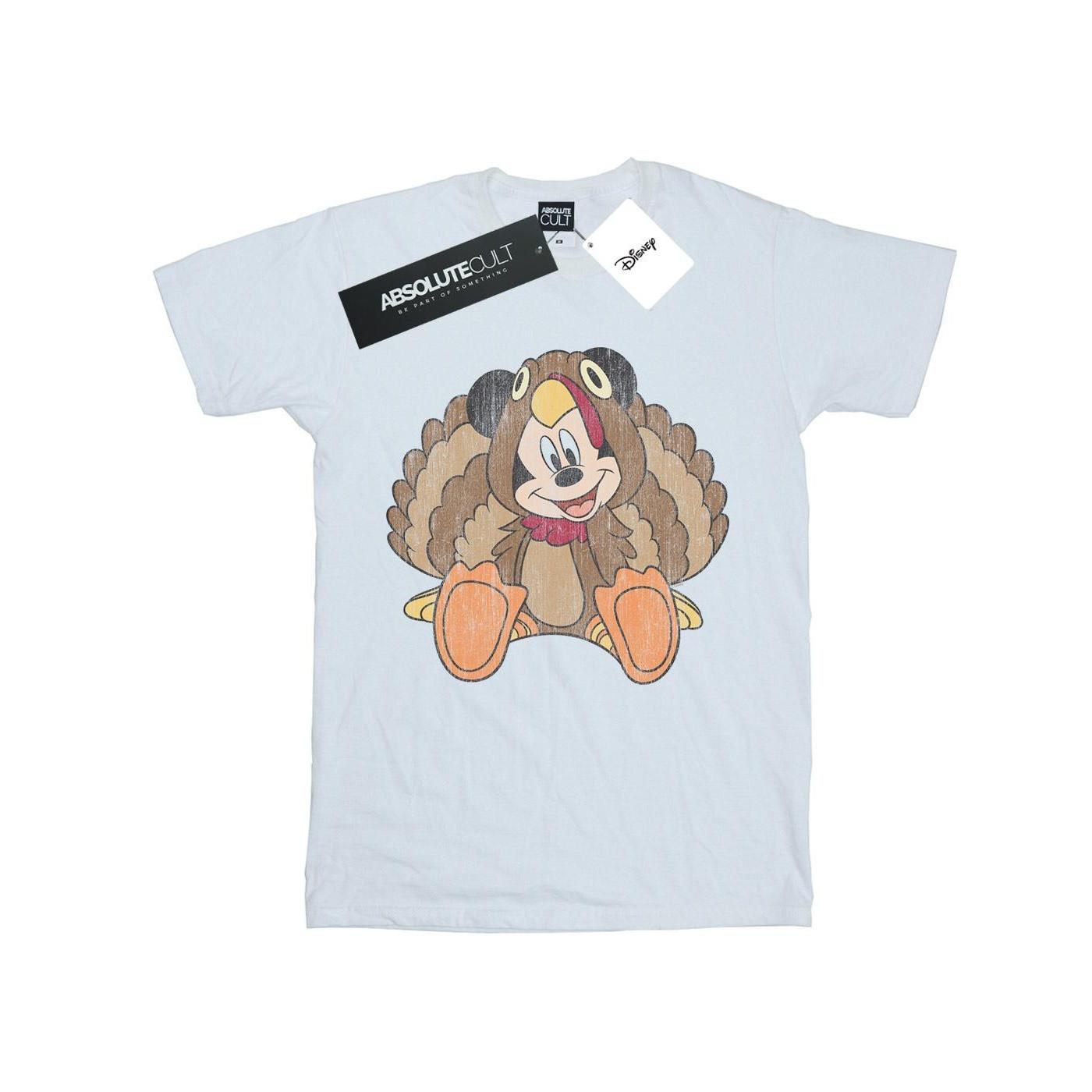 Mickey Mouse Thanksgiving Turkey Costume Tshirt Mädchen Weiss 140/146 von Disney