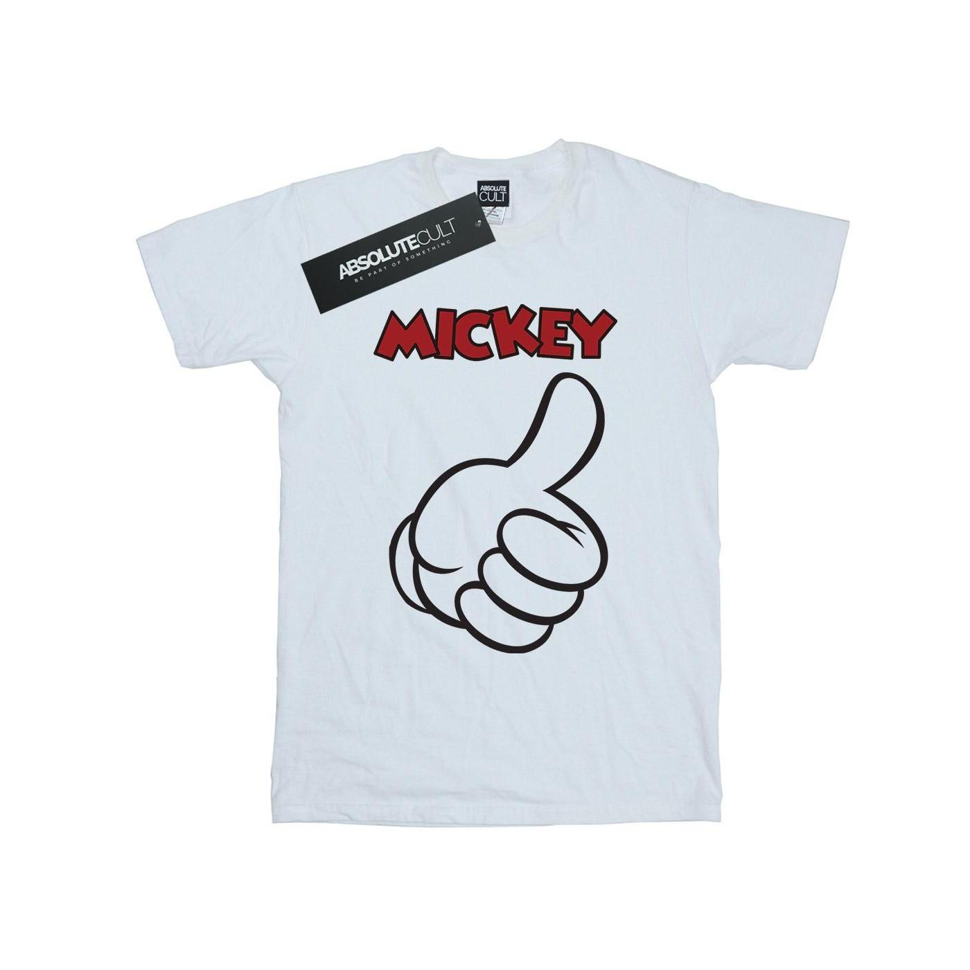 Mickey Mouse Thumbs Up Tshirt Herren Weiss XL von Disney