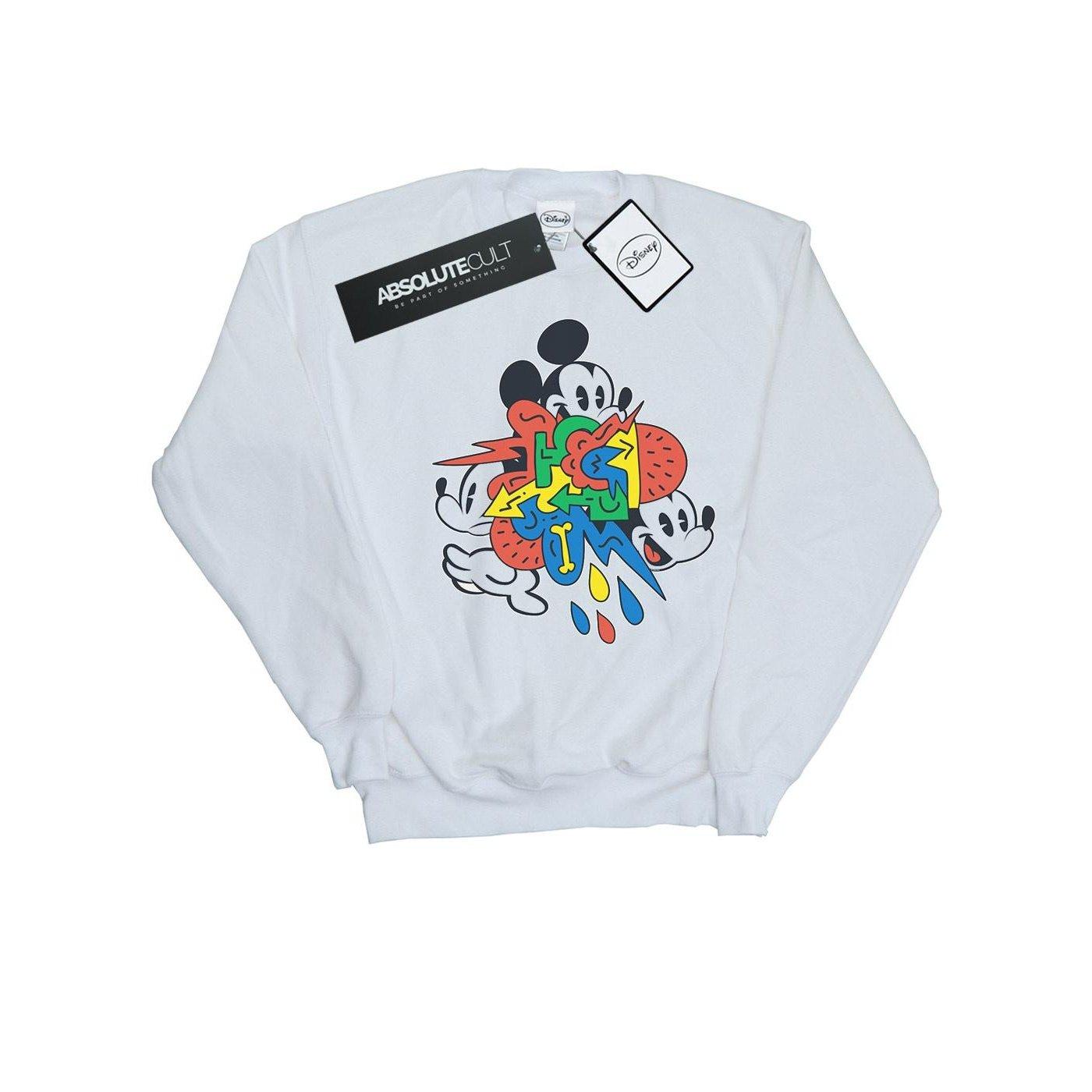 Mickey Mouse Vintage Arrows Sweatshirt Mädchen Weiss 152-158 von Disney