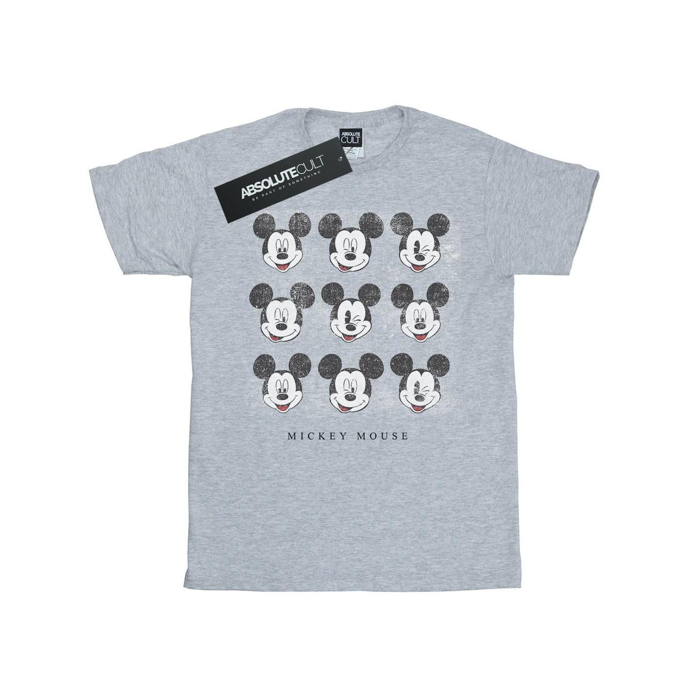 Mickey Mouse Wink And Smile Tshirt Mädchen Grau 116 von Disney