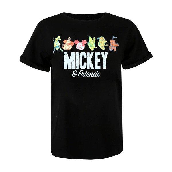 Mickey & Friends Tshirt Damen Schwarz L von Disney