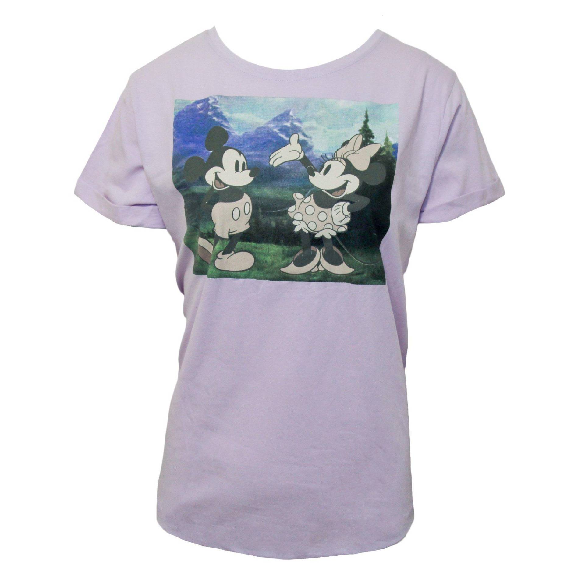 Outdoors Tshirt Damen Lavendel L von Disney