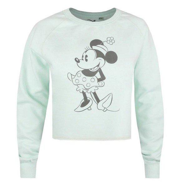 Kurzes Sweatshirt Damen Ozeangrün L von Disney