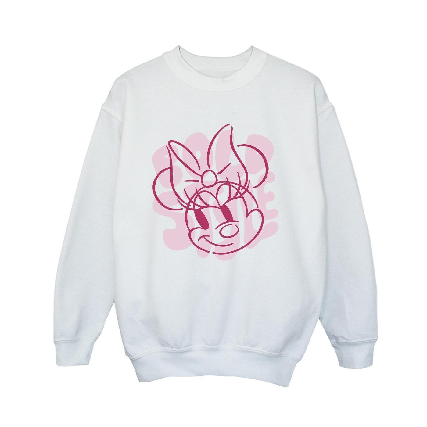 Minnie Mouse Bold Style Sweatshirt Jungen Weiss 104 von Disney