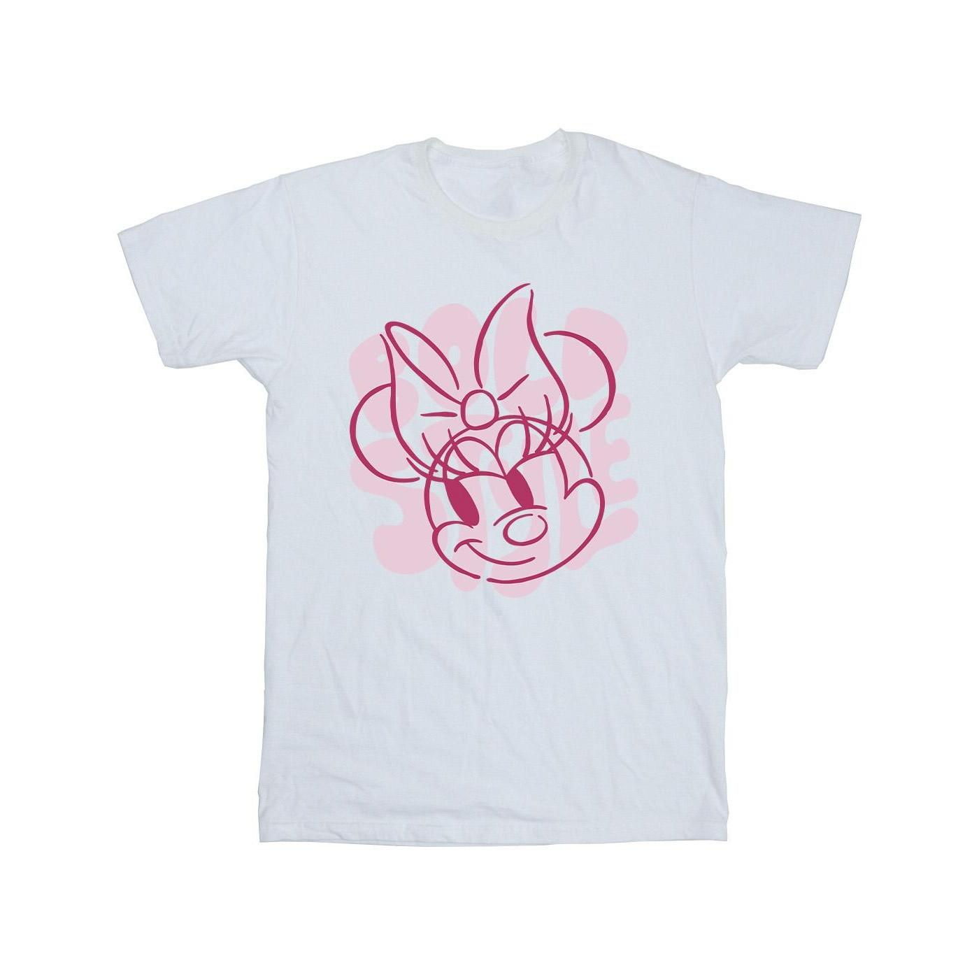 Minnie Mouse Bold Style Tshirt Jungen Weiss 140/146 von Disney