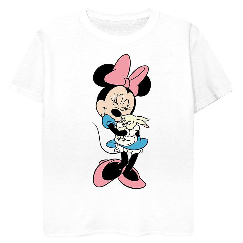 Minnie Mouse Bunny Hug Tshirt Mädchen Weiss 128 von Disney