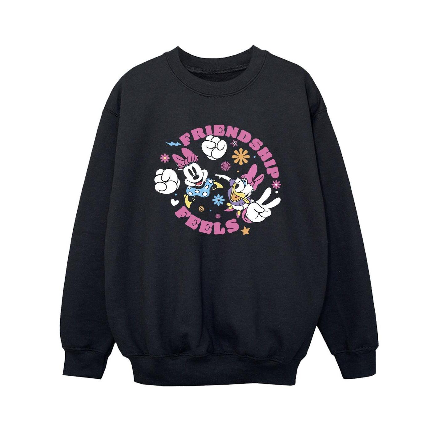 Minnie Mouse Daisy Friendship Sweatshirt Unisex Schwarz 116 von Disney