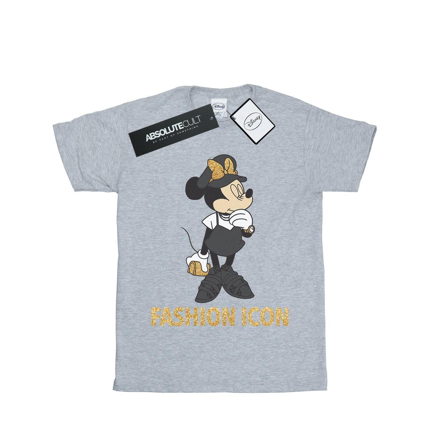 Minnie Mouse Fashion Icon Tshirt Mädchen Grau 140/146 von Disney