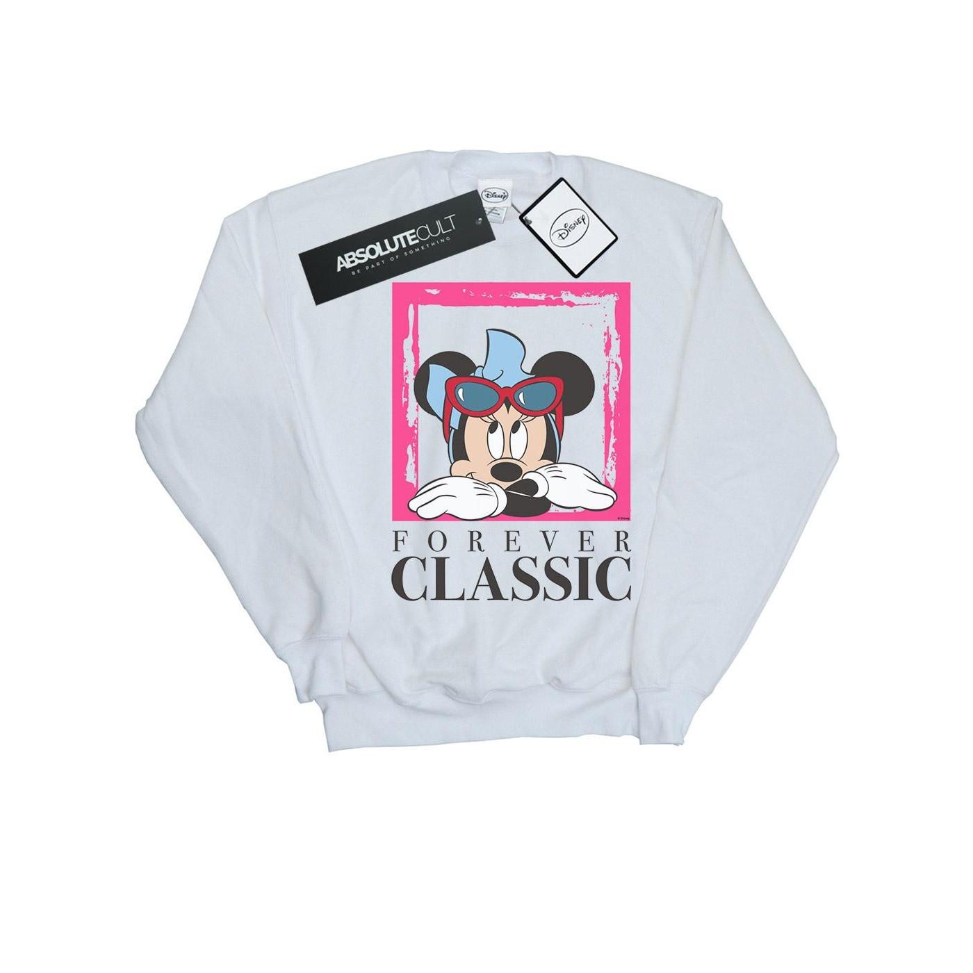 Minnie Mouse Forever Classic Sweatshirt Jungen Weiss 128 von Disney