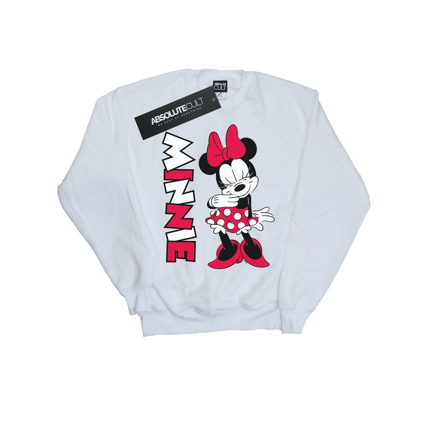 Minnie Mouse Giggling Sweatshirt Jungen Weiss 116 von Disney