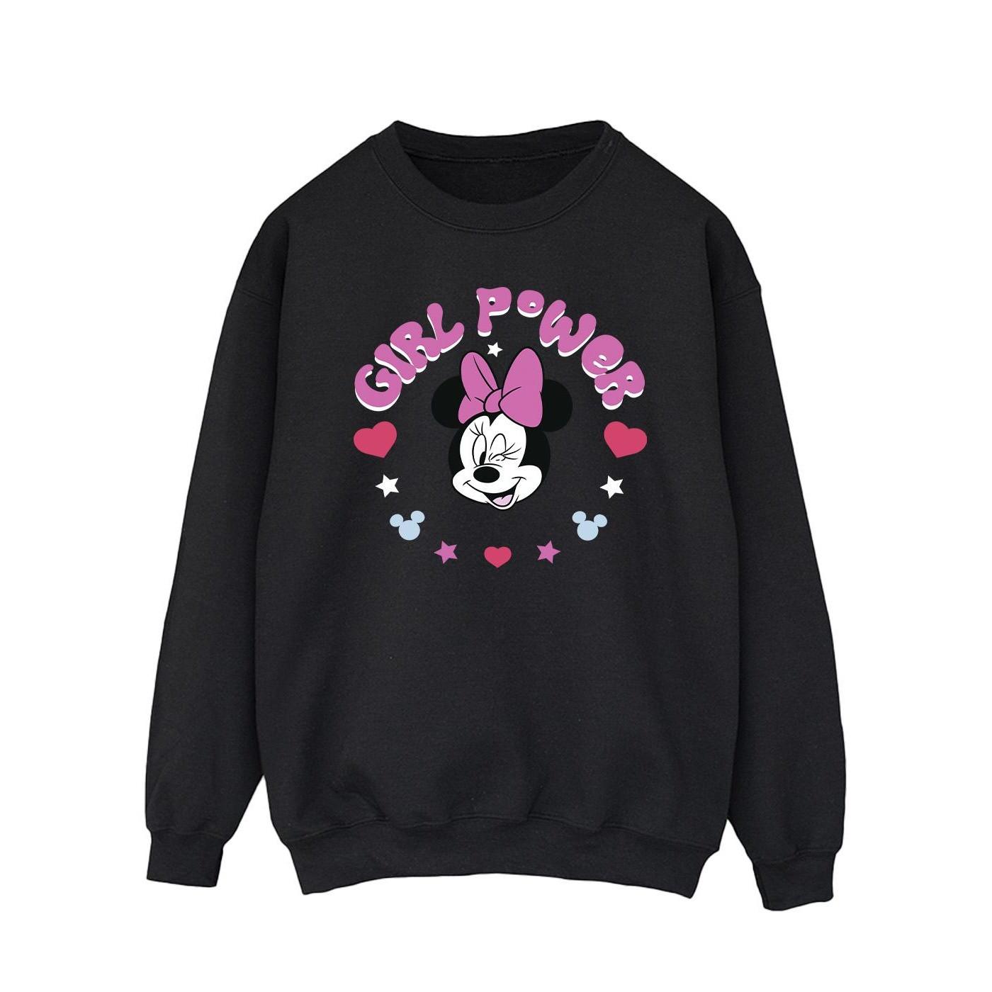 Minnie Mouse Girl Power Sweatshirt Herren Schwarz XL von Disney