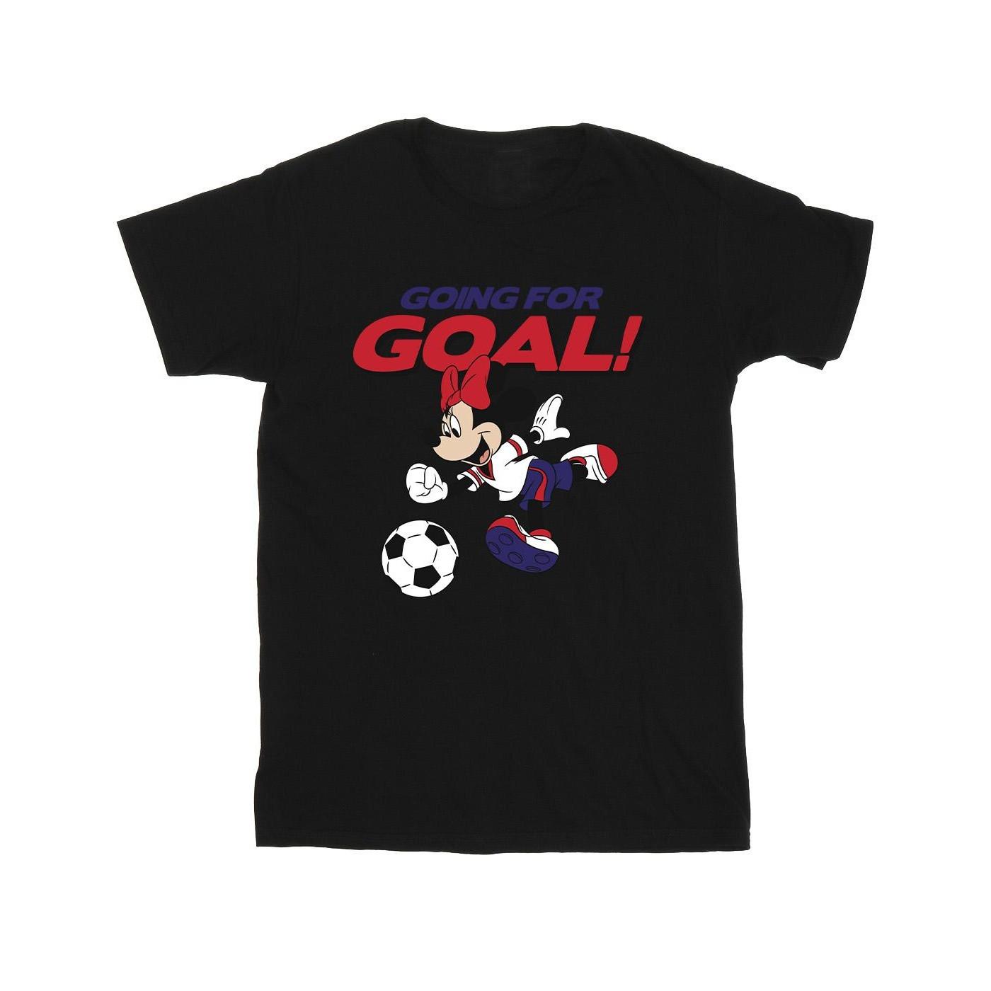 Minnie Mouse Going For Goal Tshirt Unisex Schwarz 116 von Disney