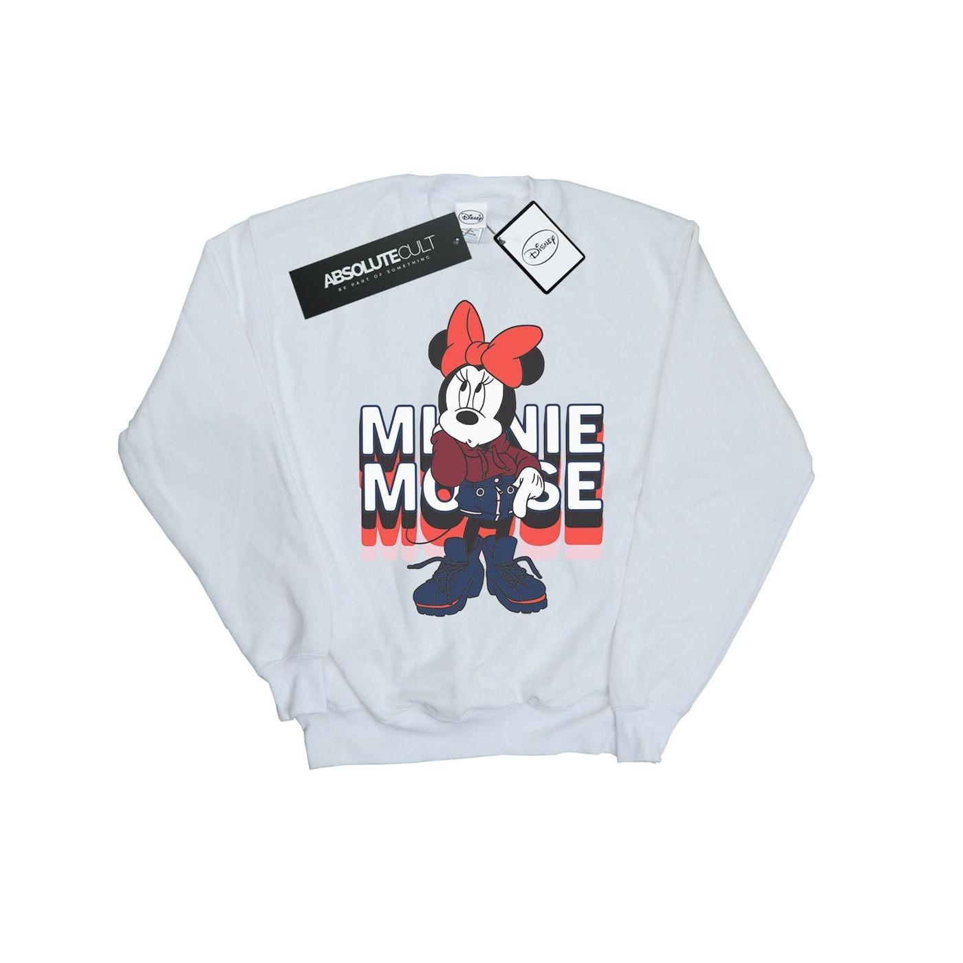 Minnie Mouse In Hoodie Sweatshirt Jungen Weiss 128 von Disney
