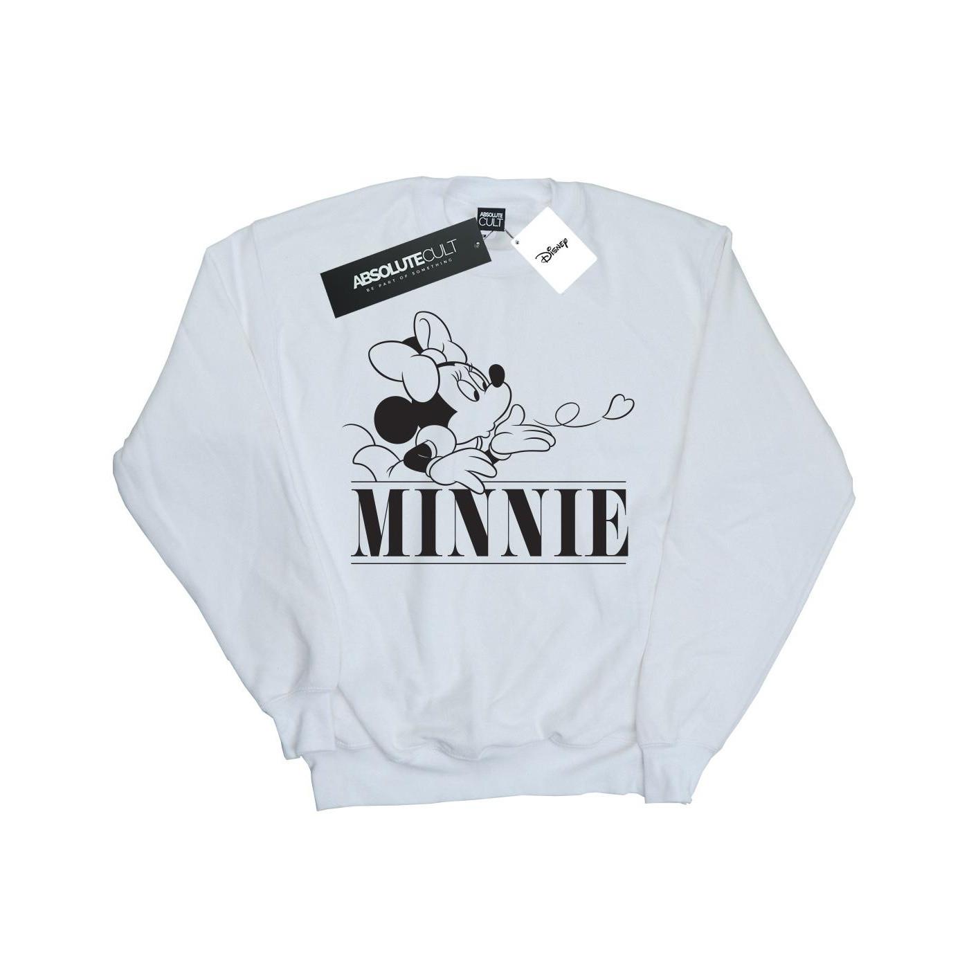 Minnie Mouse Kiss Sweatshirt Mädchen Weiss 152-158 von Disney