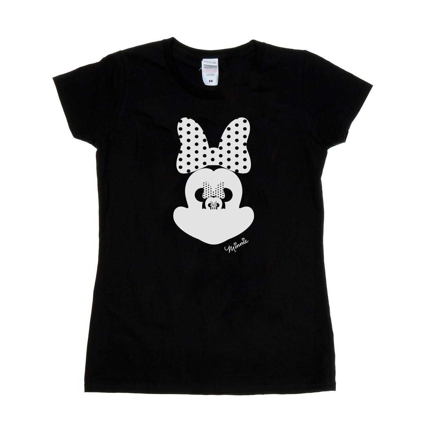 Minnie Mouse Mirror Illusion Tshirt Damen Schwarz XXL von Disney