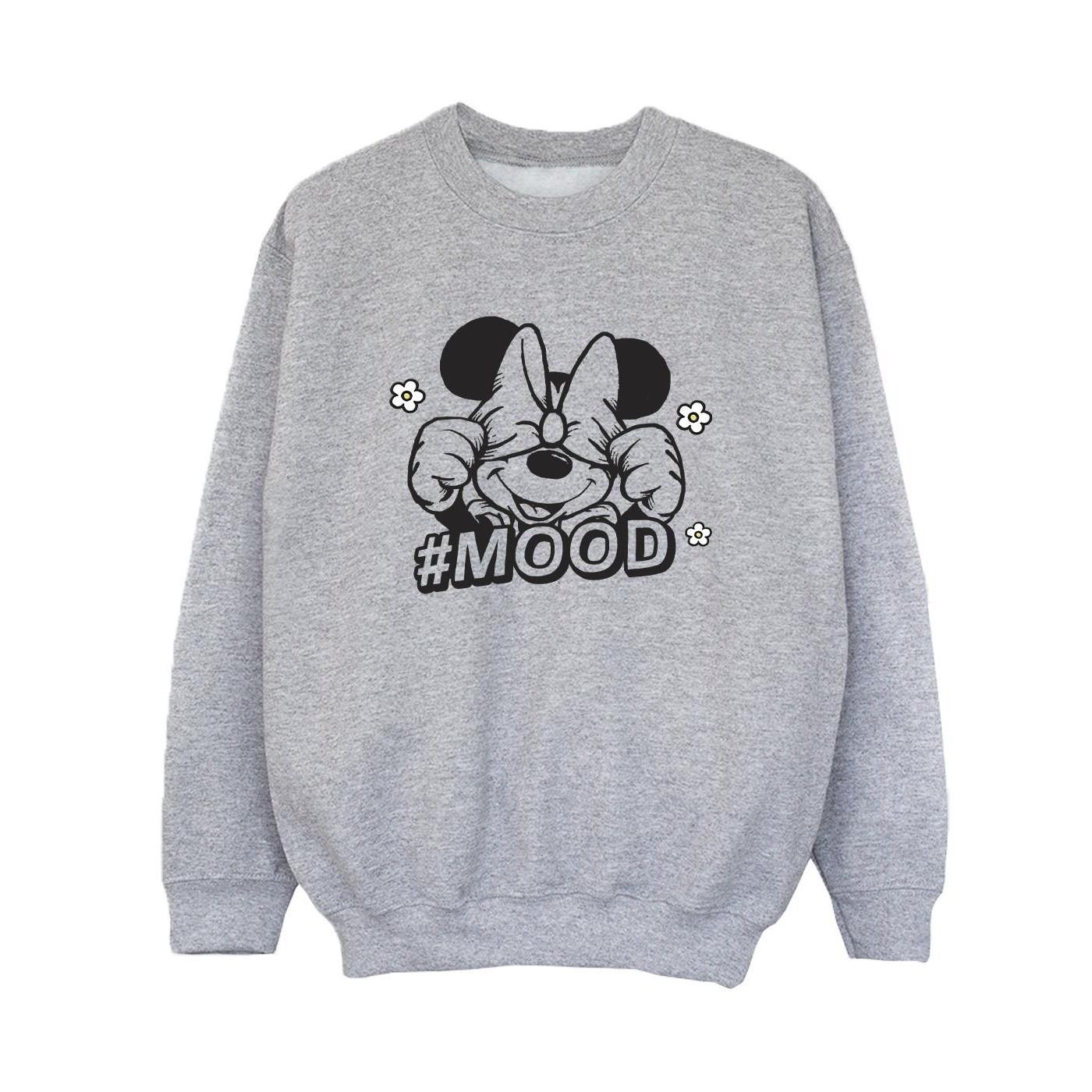 Minnie Mouse Mood Sweatshirt Jungen Grau 116 von Disney