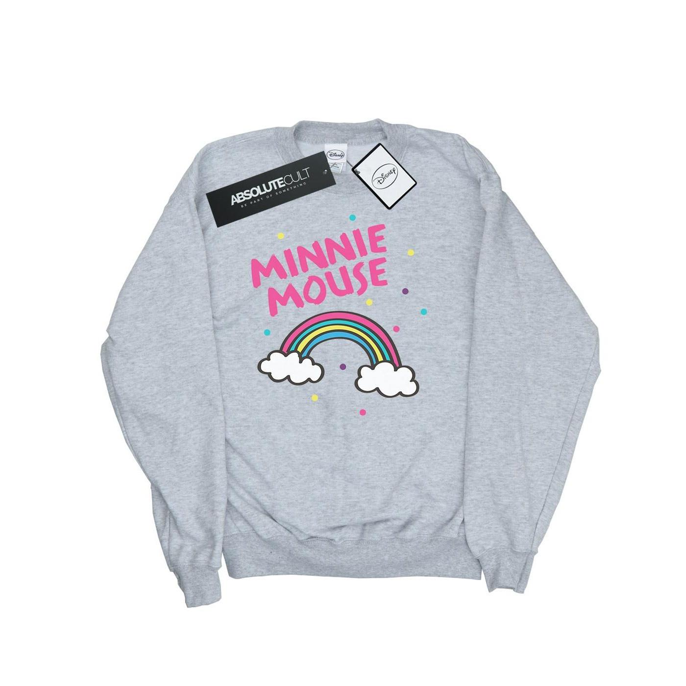 Minnie Mouse Rainbow Dots Sweatshirt Jungen Grau 116 von Disney