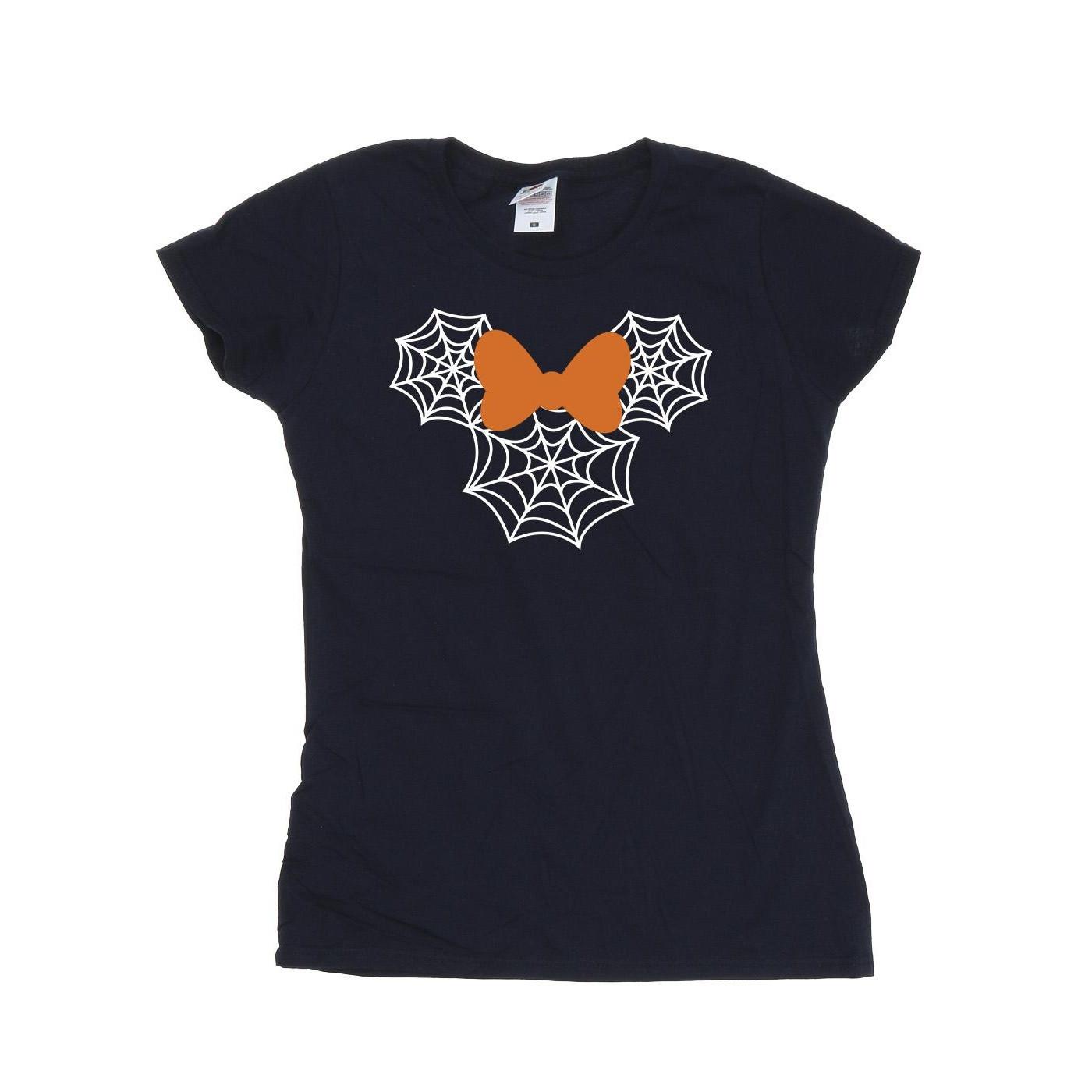 Minnie Mouse Spider Web Head Tshirt Damen Marine S von Disney