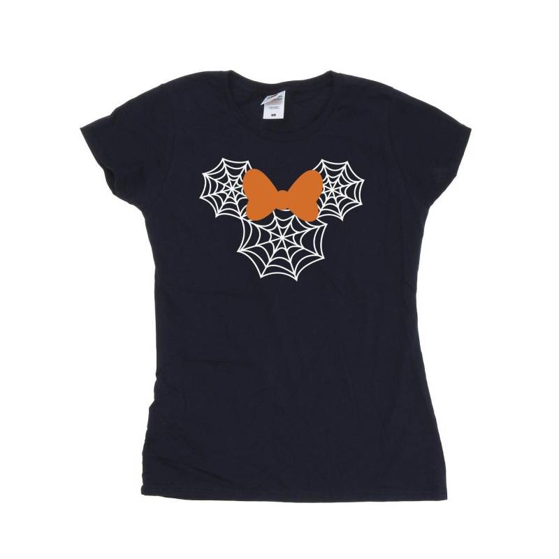 Minnie Mouse Spider Web Head Tshirt Damen Marine XL von Disney