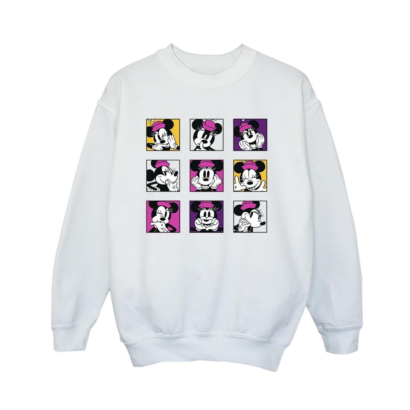 Minnie Mouse Squares Sweatshirt Jungen Weiss 104 von Disney