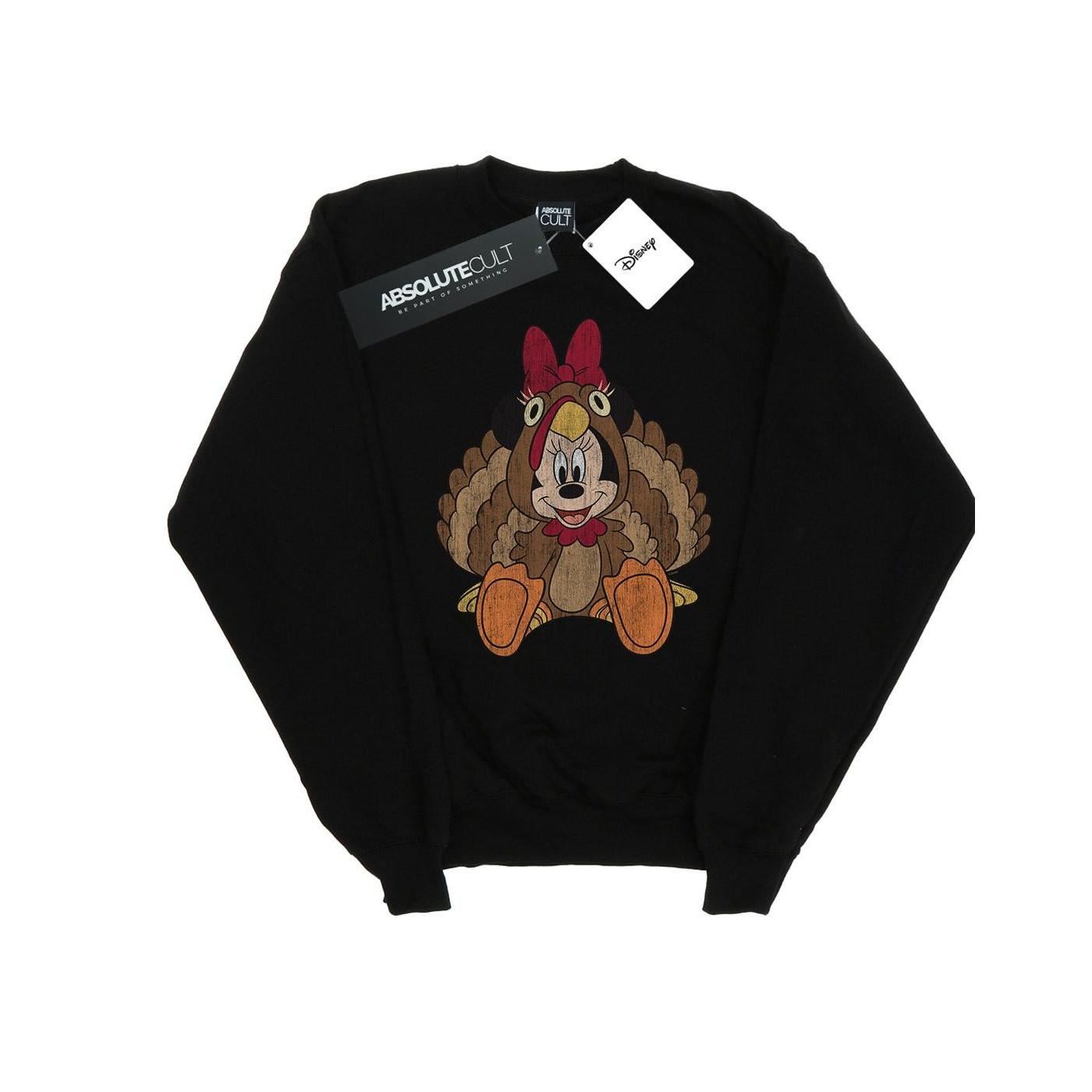 Minnie Mouse Thanksgiving Turkey Costume Sweatshirt Herren Schwarz 5XL von Disney