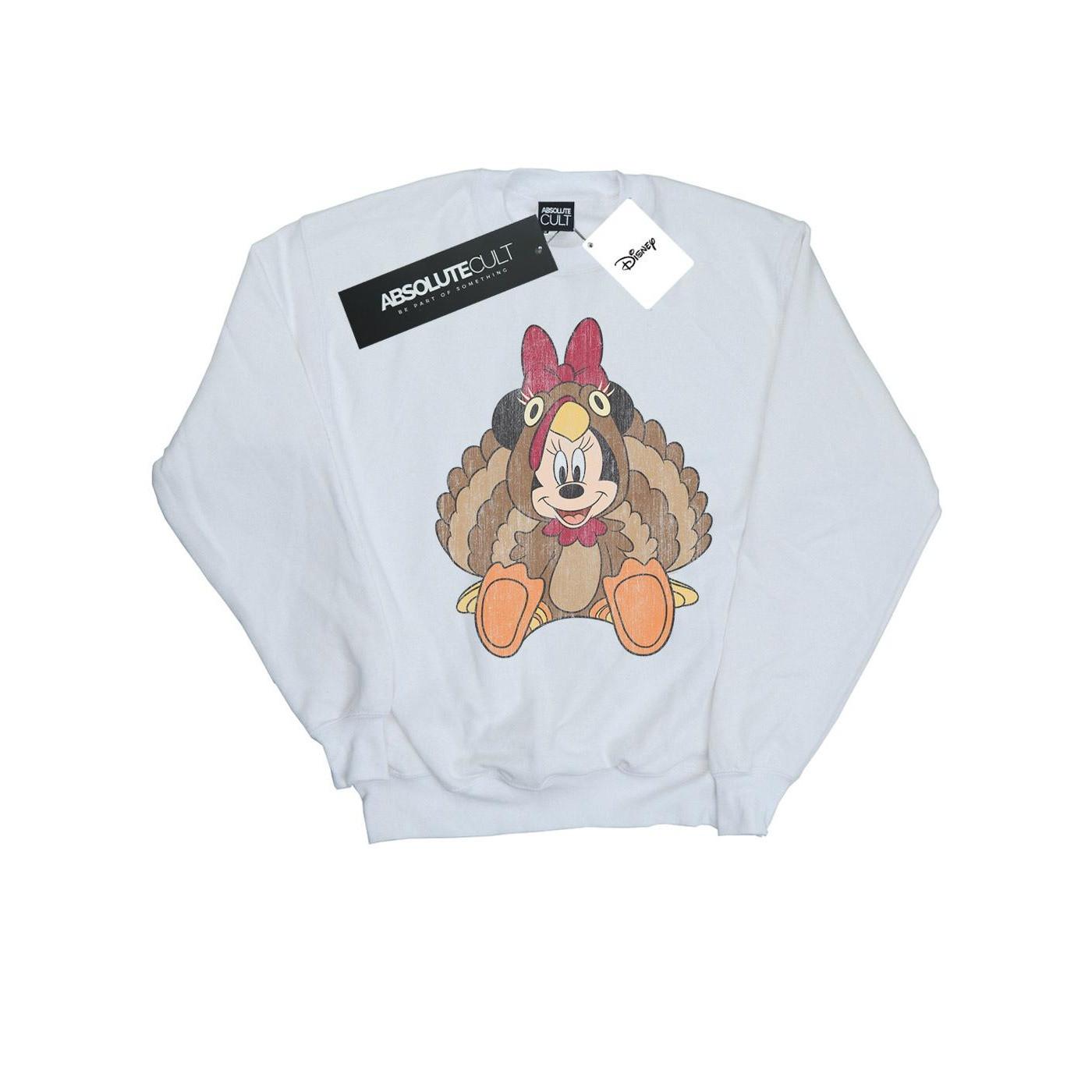 Minnie Mouse Thanksgiving Turkey Costume Sweatshirt Mädchen Weiss 152-158 von Disney