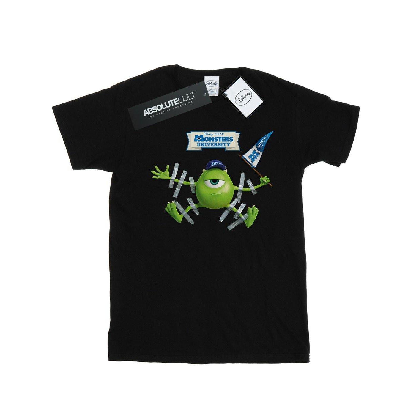 Monsters University Taped Mike Tshirt Damen Schwarz S von Disney