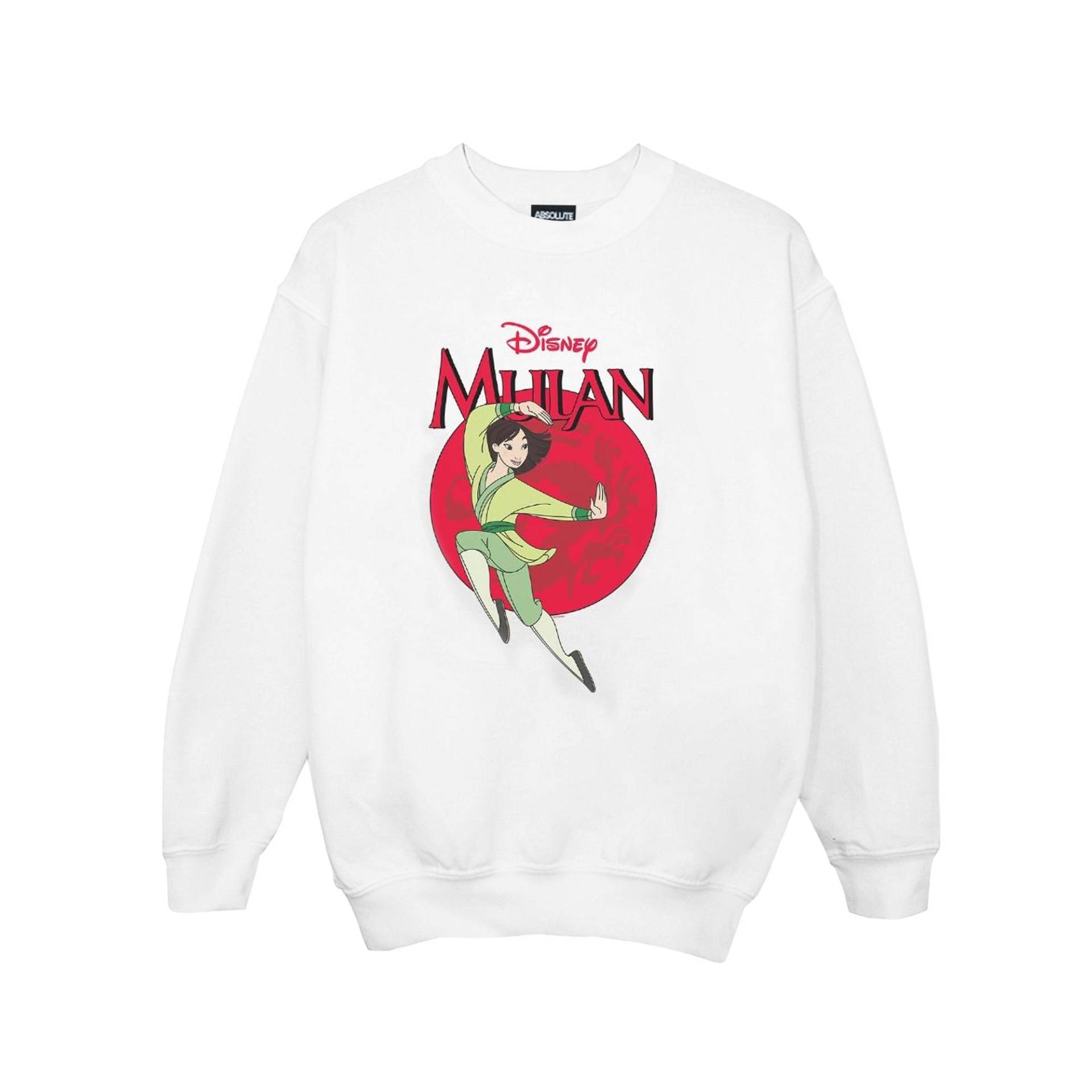 Mulan Dragon Circle Sweatshirt Unisex Weiss 116 von Disney