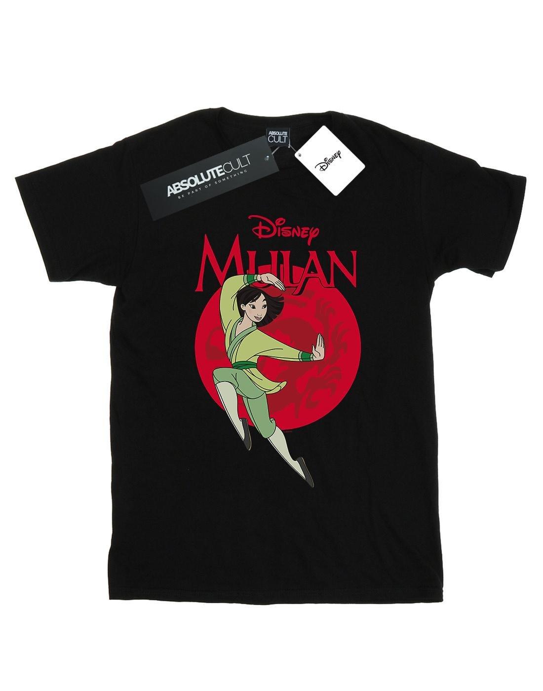 Mulan Dragon Circle Tshirt Damen Schwarz 3XL von Disney