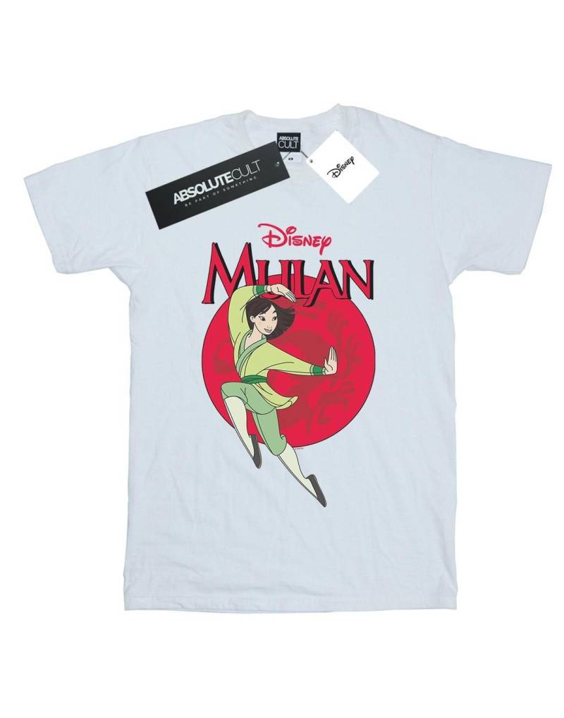 Mulan Dragon Circle Tshirt Damen Weiss 3XL von Disney