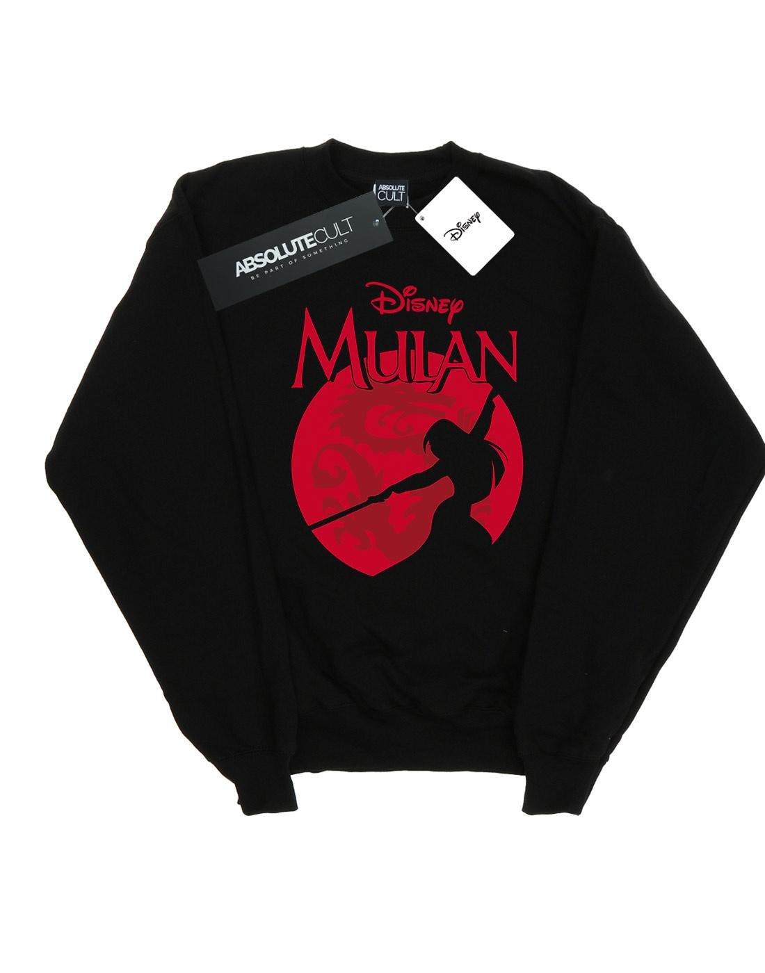 Mulan Dragon Silhouette Sweatshirt Damen Schwarz L von Disney