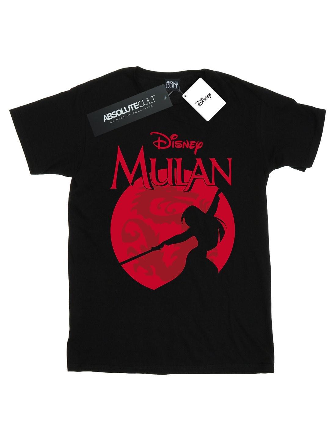 Mulan Dragon Silhouette Tshirt Damen Schwarz 5XL von Disney