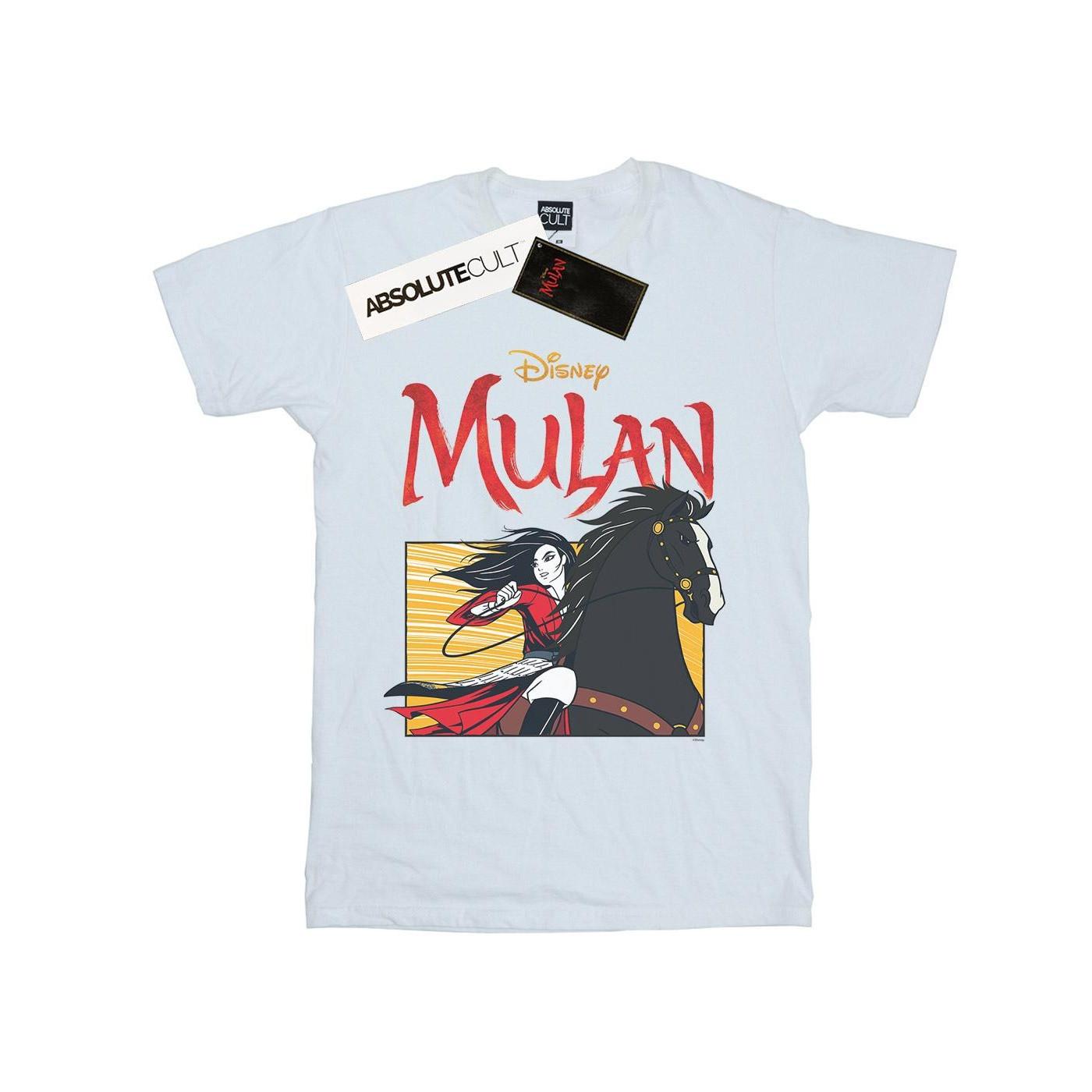 Mulan Movie Horse Frame Tshirt Jungen Weiss 116 von Disney