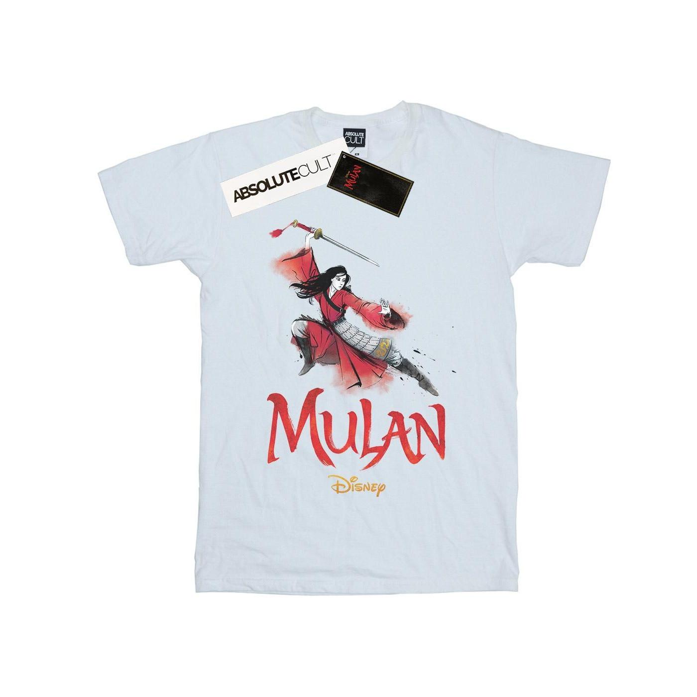 Mulan Movie Pose Tshirt Mädchen Weiss 152-158 von Disney