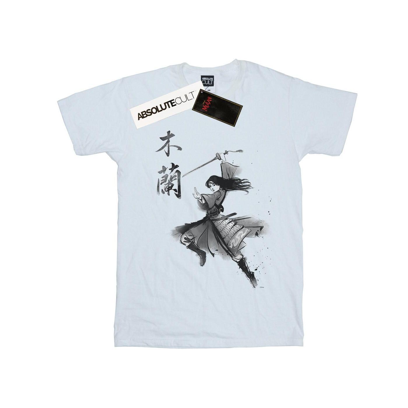 Mulan Movie Sword Jump Tshirt Jungen Weiss 140/146 von Disney