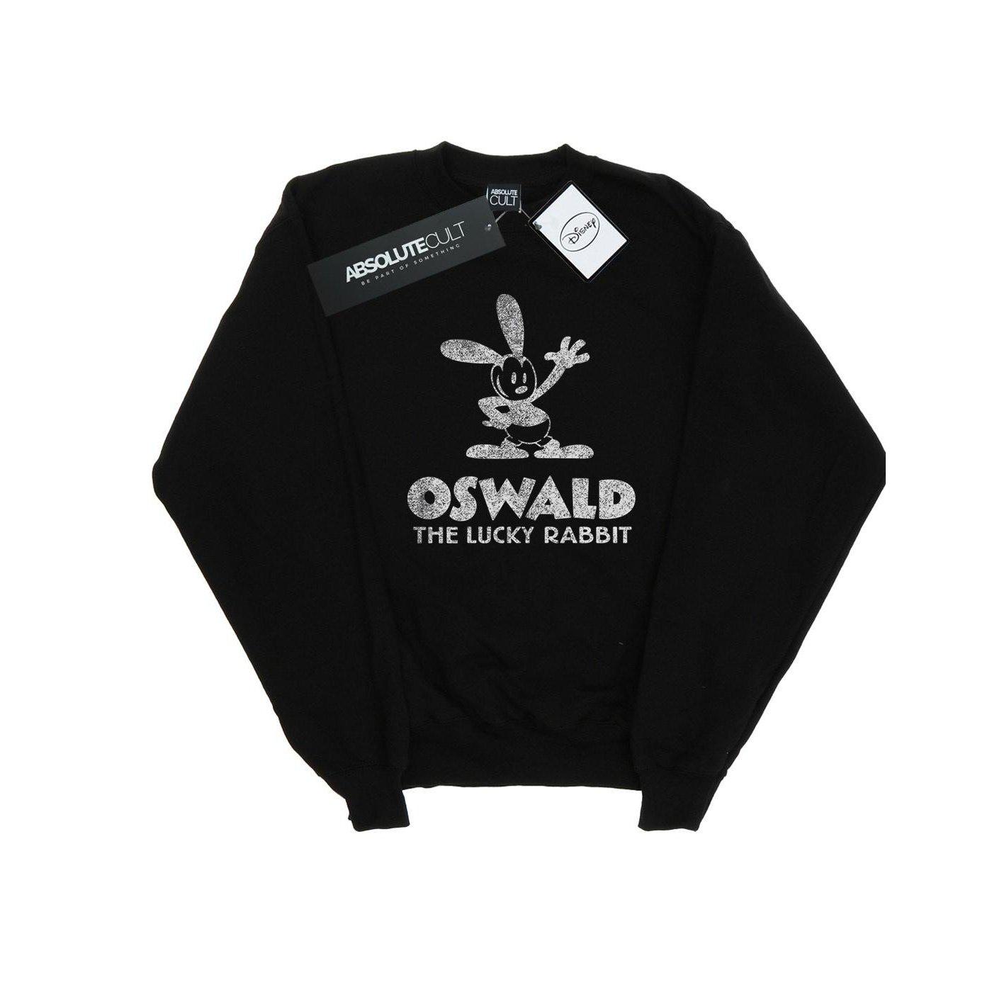 Oswald Logo Sweatshirt Unisex Schwarz 140/146 von Disney