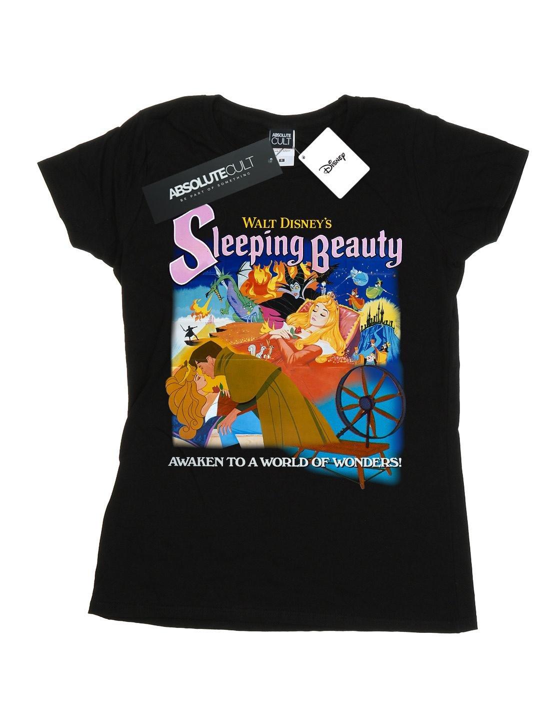 Sleeping Beauty Collage Poster Tshirt Damen Schwarz M von Disney